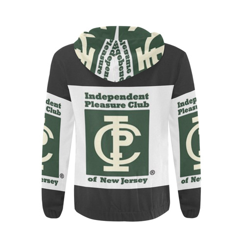 Independent Pleasure Club of NJ Shoot Around Jacket All Over Print Full Zip Hoodie for Men (Model H14)