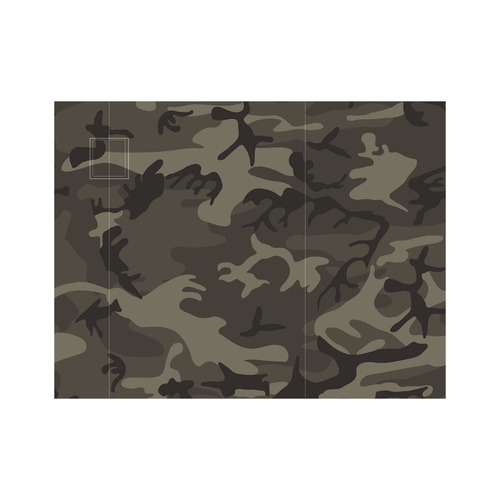 Camo Grey Neoprene Water Bottle Pouch/Medium