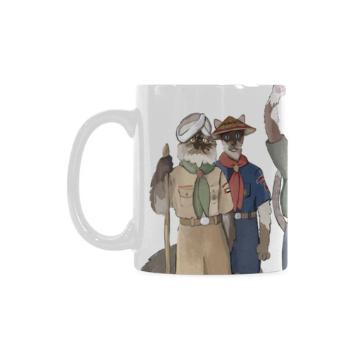 Cute Cat Scouts - International Cats White Mug(11OZ)