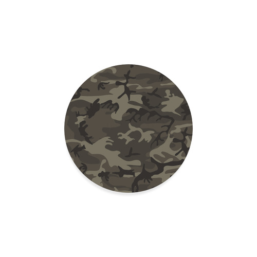 Camo Grey Round Coaster