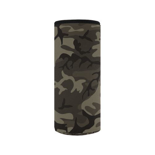 Camo Grey Neoprene Water Bottle Pouch/Medium