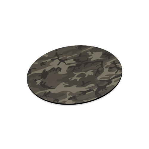 Camo Grey Round Mousepad