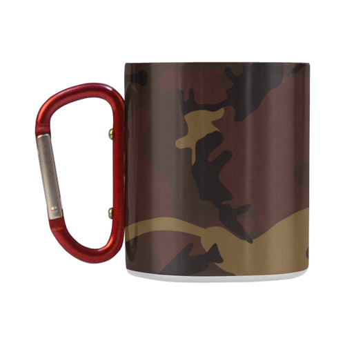 Camo Dark Brown Classic Insulated Mug(10.3OZ)