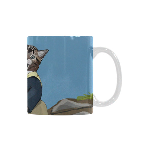 Cat Scouts Piggyback Coffee/Cocoa Mug White Mug(11OZ)