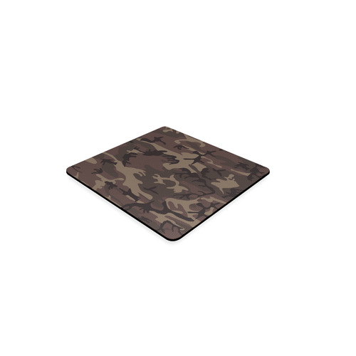 Camo Red Brown Square Coaster