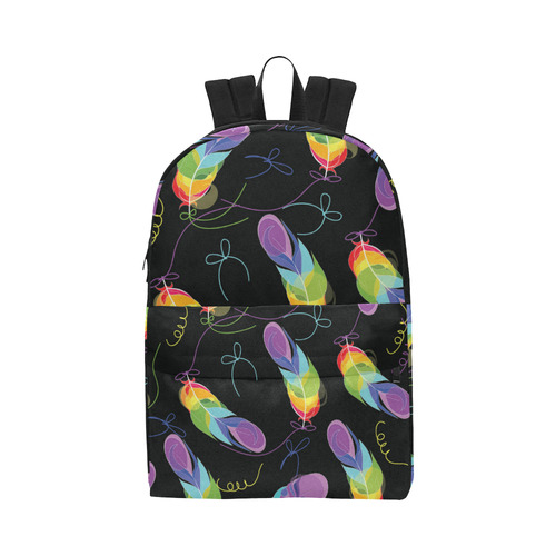 Rainbow feathers Unisex Classic Backpack (Model 1673)