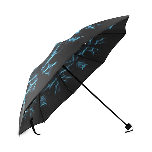 Blue Crystal Foldable Umbrella (Model U01)