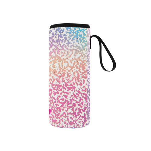 Custom Multi Colored Shimmer Neoprene Water Bottle Pouch/Small