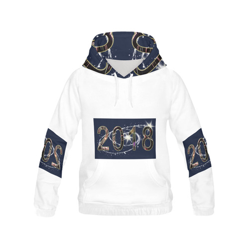 2018 All Over Print Hoodie for Women (USA Size) (Model H13)