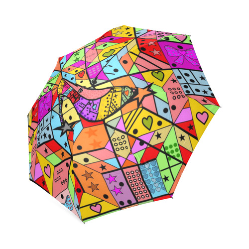 High Heels Popart by Nico Bielow Foldable Umbrella (Model U01)