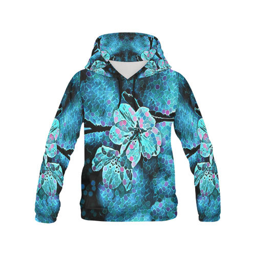 FLOWERS PAINTING 4 WOMEN All Over Print Hoodie for Women (USA Size) (Model H13)