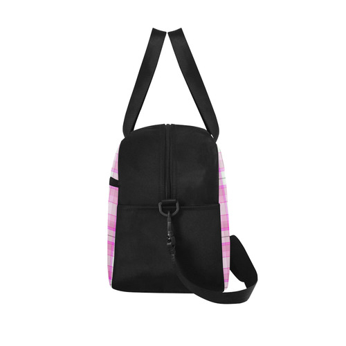 Pink Plaid Fitness Handbag (Model 1671)