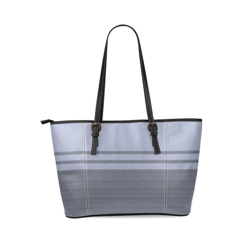 Mischka Raven Lines Leather Tote Bag/Small (Model 1640)