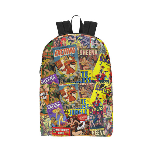 Vintage Comic Collage Unisex Classic Backpack (Model 1673)