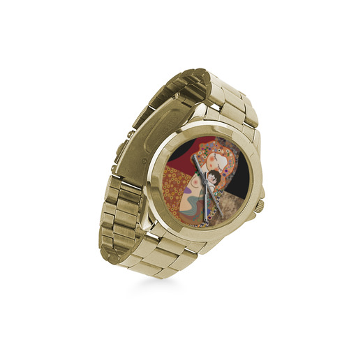 Kokeshis Mother and child of Klimt Custom Gilt Watch(Model 101)