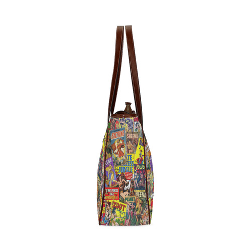 Vintage Comic Collage Classic Tote Bag (Model 1644)