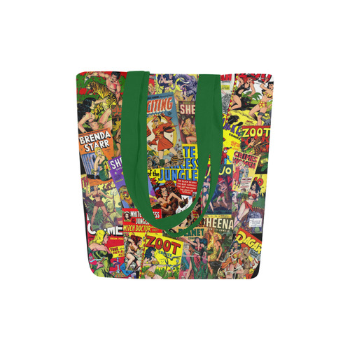 Vintage Comic Collage Canvas Tote Bag (Model 1657)