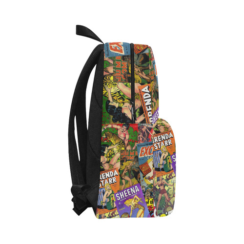 Vintage Comic Collage Unisex Classic Backpack (Model 1673)