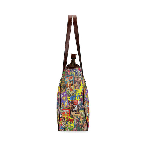 Vintage Comic Collage Classic Tote Bag (Model 1644)