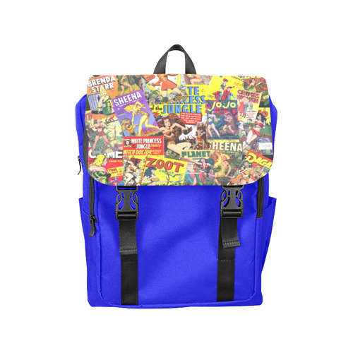 Vintage Comic Collage Casual Shoulders Backpack (Model 1623)