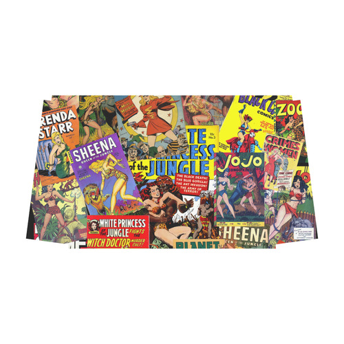 Vintage Comic Collage Classic Travel Bag (Model 1643) Remake