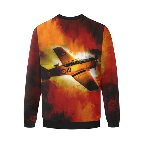 Fire Fly Men's Oversized Fleece Crew Sweatshirt/Large Size(Model H18)