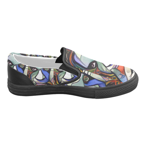 I'm Just a Dreamer by Dianne Men's Slip-on Canvas Shoes (Model 019)