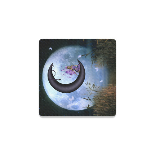 Wonderful fairy on the moon Square Coaster