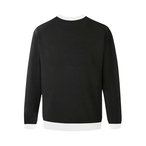 Black is Beautiful Sweater Men's Oversized Fleece Crew Sweatshirt/Large Size(Model H18)