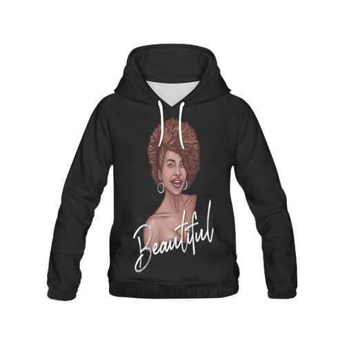 Black is Beautiful Hoodie All Over Print Hoodie for Men (USA Size) (Model H13)
