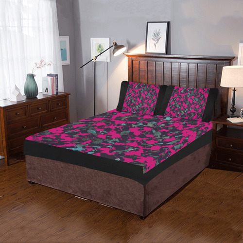 CAMOUFLAGE BLACKBERRY 3-Piece Bedding Set