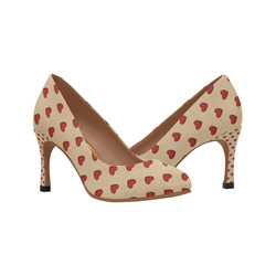 HEART PATTERN VINTAGE Women's High Heels (Model 048)