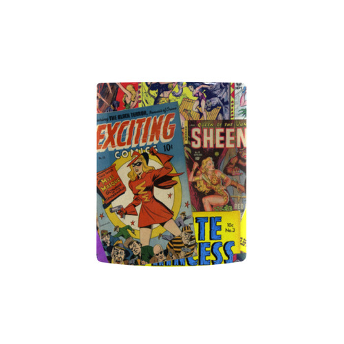 Vintage Comic Collage Custom Morphing Mug