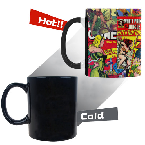 Vintage Comic Collage Custom Morphing Mug