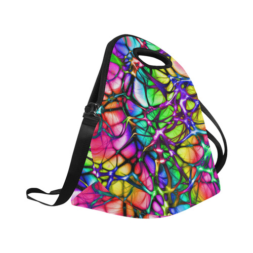 alive 5 (abstract) by JamColors Neoprene Lunch Bag/Large (Model 1669)