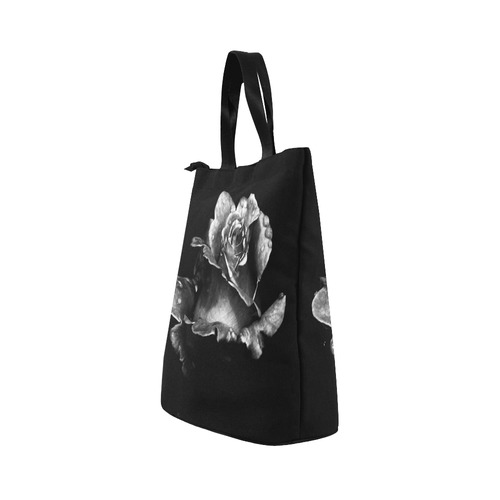 black rose Nylon Lunch Tote Bag (Model 1670)