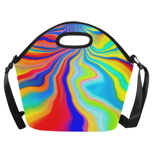 alive 3 (abstract) by JamColors Neoprene Lunch Bag/Large (Model 1669)