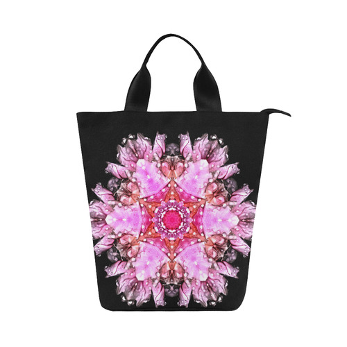 space bats and pink dragons Nylon Lunch Tote Bag (Model 1670)