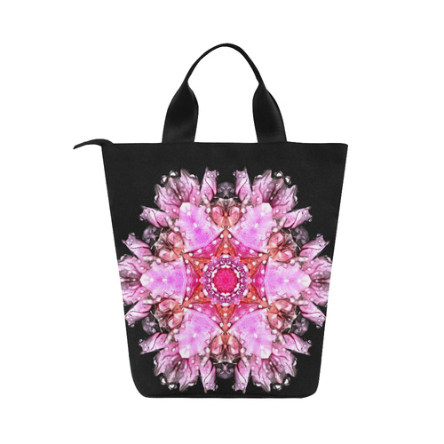 space bats and pink dragons Nylon Lunch Tote Bag (Model 1670)