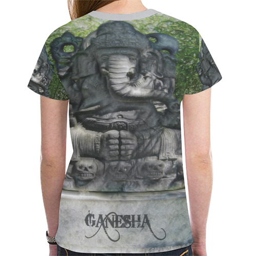 The Great God Ganesha New All Over Print T-shirt for Women (Model T45)