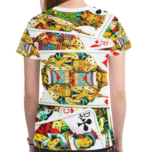 FRENCH PLAYING CARDS New All Over Print T-shirt for Women (Model T45)