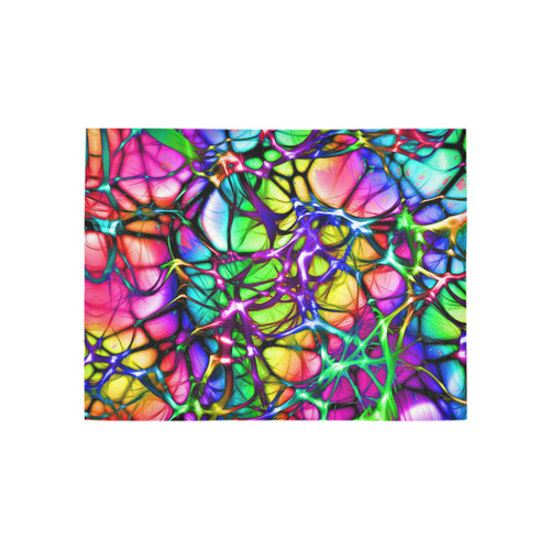 alive 5 (abstract) by JamColors Area Rug 5'3''x4'