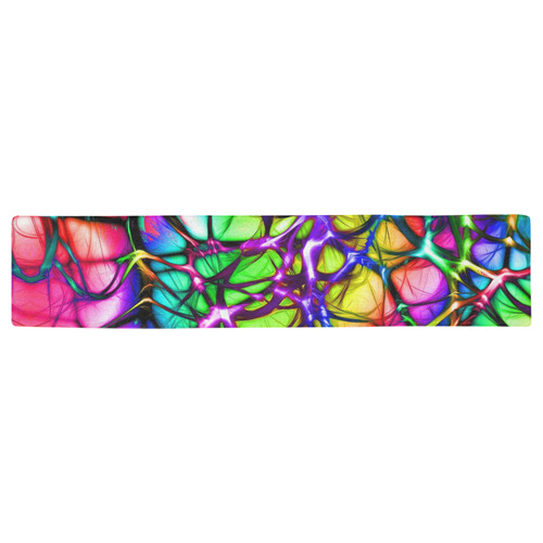 alive 5 (abstract) by JamColors Table Runner 16x72 inch