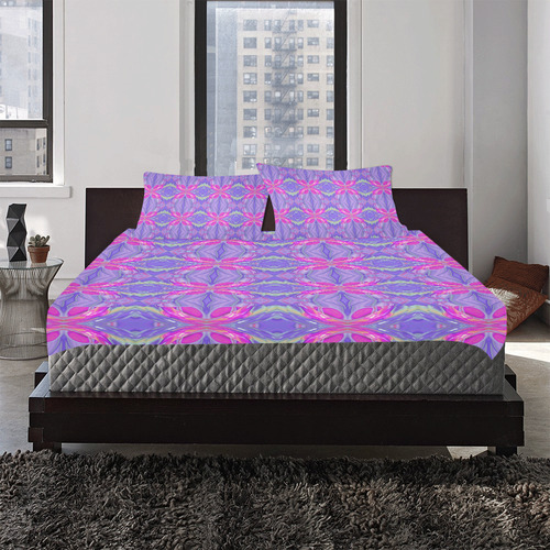 Abstract Colorful Ornament J 3-Piece Bedding Set