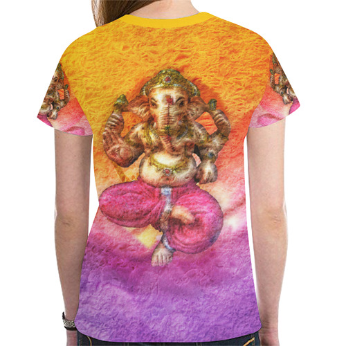 Ganesh, Son Of Shiva And Parvati New All Over Print T-shirt for Women (Model T45)