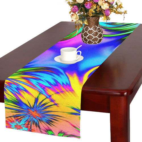 alive 4 (abstract) by JamColors Table Runner 16x72 inch