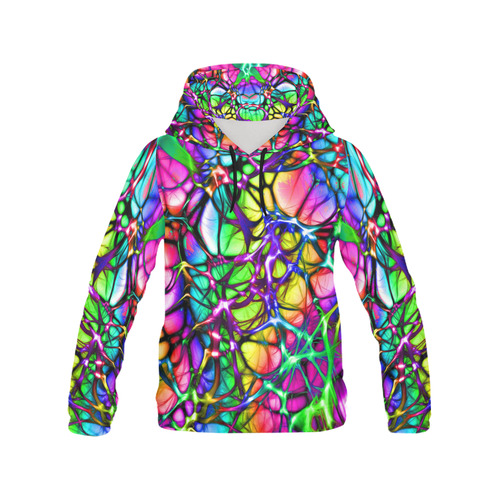alive 5 (abstract) by JamColors All Over Print Hoodie for Men/Large Size (USA Size) (Model H13)