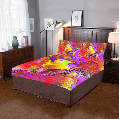 alive 4B (abstract) by JamColors 3-Piece Bedding Set