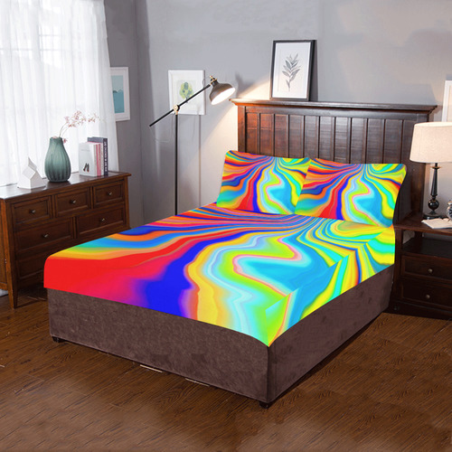 alive 3 (abstract) by JamColors 3-Piece Bedding Set