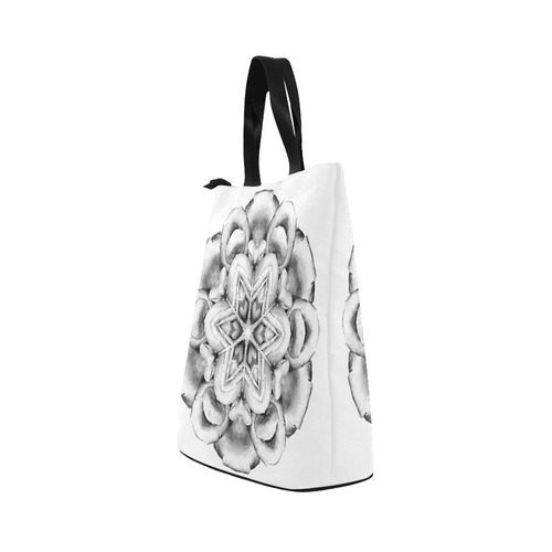 Abstract pattern with hearts and stars Nylon Lunch Tote Bag (Model 1670)